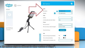 How to Adjust Skype® Sound Settings for Speaker and Microphone on Windows 8