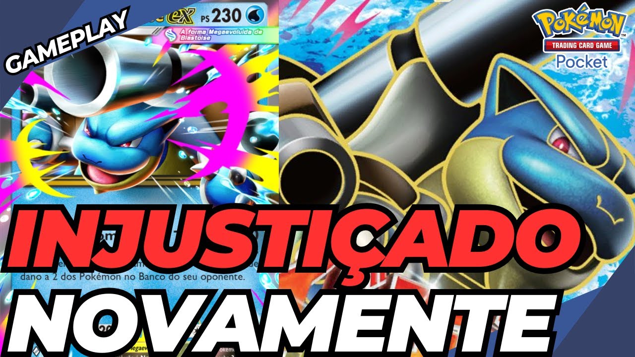 Mega Blastoise é simplesmente BRUTAL! (com quem usa) | Gameplay Pokémon TCG Pocket
