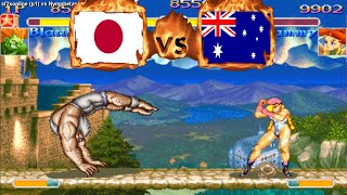 Super Street Fighter 2 X - sf2xonline (JPN) VS (AUS) Nymphetamine [ssf2xj] [Fightcade]