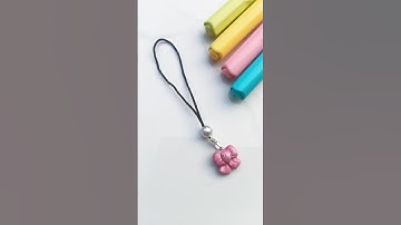 how to make phone charm straps easily ✨🌷 😮 #phonecharmstrap #tag #art #fyp #phonecharmdiy #pinterest