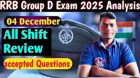 RRB Group D Exam 2025 | 4 December | 1st, 2nd, 3rd Shift Analysis | Expected Questions By Nitin sir 