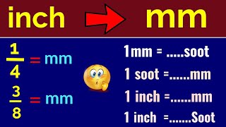 Barnlig Gør det godt Sow inch to mm convert | 1/2 or 3/8 or 3/4 inch to mm - YouTube