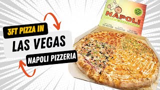 3-Foot Pizza - Largest in Las Vegas from Napoli Pizzeria This Pizza Is INSANE