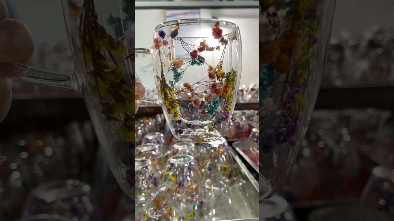 Double wall borosilicate glass pyrex and heat-proof coffee mug 