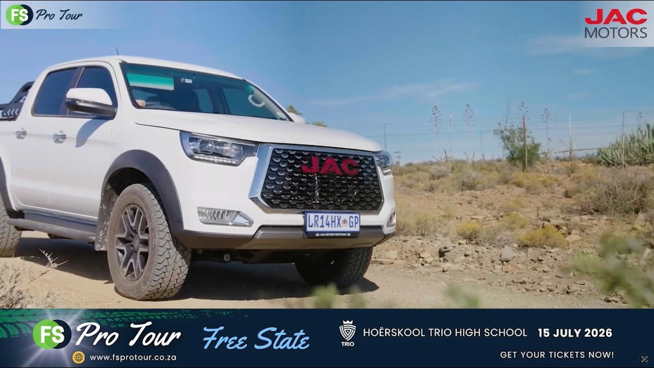 Die JAC T6 2.0L CTi single-cab en T8 2.0L CTi double-cab bakkies is reg vir FS Pro Tour Kroonstad!