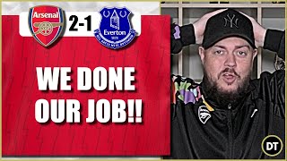 We Done Our Job, But It Wasn't Enough | Arsenal 2-1 Everton | Match Reaction