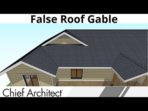 Creating a False Gable on a Roof - YouTube