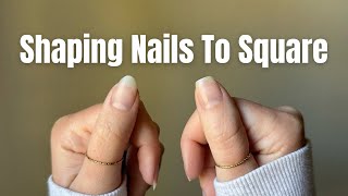 How To Shape Your Natural Nails Square