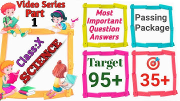 #2|#Passing package of Class10 Science|#Chapterwise Most important #question #answers discussion.