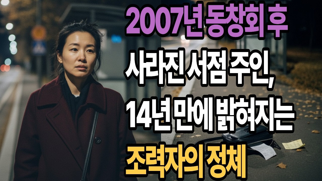 2007년 동창회 후 사라진 서점 주인, 14년 만에 밝혀지는 조력자의 정체