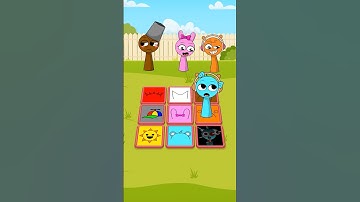 Sprunki Headdress Match Puzzle Challenge Sprunki animation #sprunki #animation