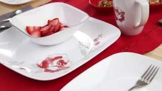 Corelle - Blushing Rose 16 Piece Dinnerware Set
