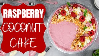 Raspberry and Coconut Cake | CHELSWEETS