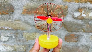 How to make mini motor stand fan || mini motor fan making|| how to make mini fan ||Tufani Fan make