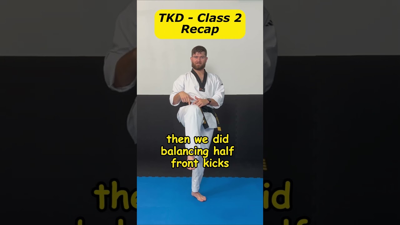 TKD -  Class 2 Recap  #martialarts #learnmartialarts  #tkdtraining