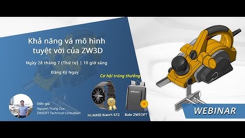 Webinar ZW3D: Khả năng vá mô hình tuyệt vời của ZW3D