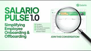Salario Pulse 1.0 - Understanding How Employee Life Cycle Management Work on Salario