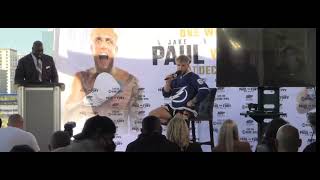 Jake Paul and Tommy fury press conference