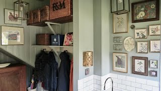Gallery Wall | English Country Style Entryway Makeover | Mudroom | Vintage Decor | Homemaker |