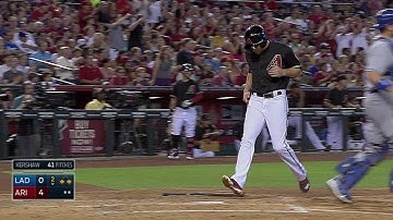 LAD@ARI: Owings gives D-backs third triple of inning