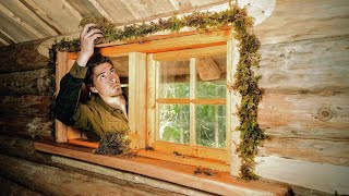 I Handcrafted My Own Log Cabin Windows