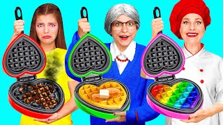 Me vs Grandma Cooking Challenge | Awesome Kitchen Tricks by AZaZa Challenge
