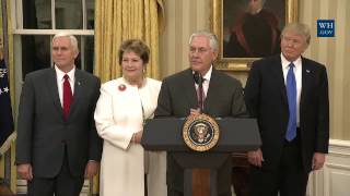 Swearing in of Secretary of State Rex Tillerson