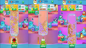 Om Nom Idle Candy Factory gameplay
