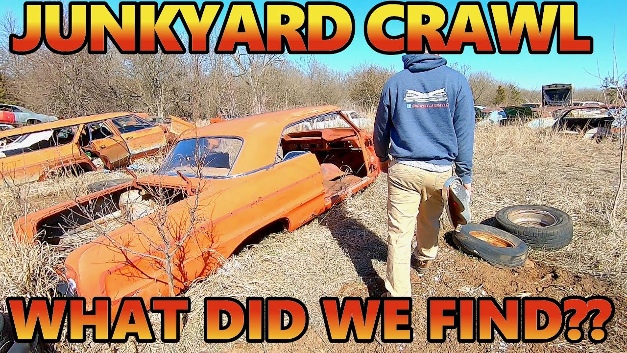 Vintage Junkyard CRAWL! Looking for a Project Car in the Salvage Yard! What Will We Find???