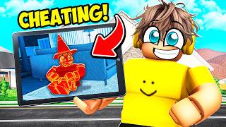 Using SECRET CAMERA to CHEAT in Hide & Seek! (Brookhaven) screenshot 3
