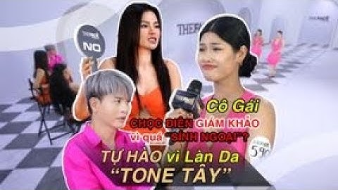 This sinh top model bị bôi đen trắng toàn thân năm 2024