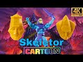 Skeletor cartoon origins et les masques  du pouvoir les maitres de lunivers origins