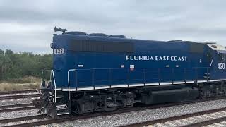 Railfanning FEC BrightLine and watching another rocket launch on the Final week of April