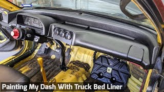 DIY Restoring & Painting Dashboard With Rustoleum Truck Bed Liner - Blockoff Plates EF CRX B16A