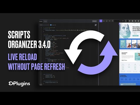 Scripts Organizer 3.4.0. Live Reload (Sync) without Page Reload & Scripts Priority