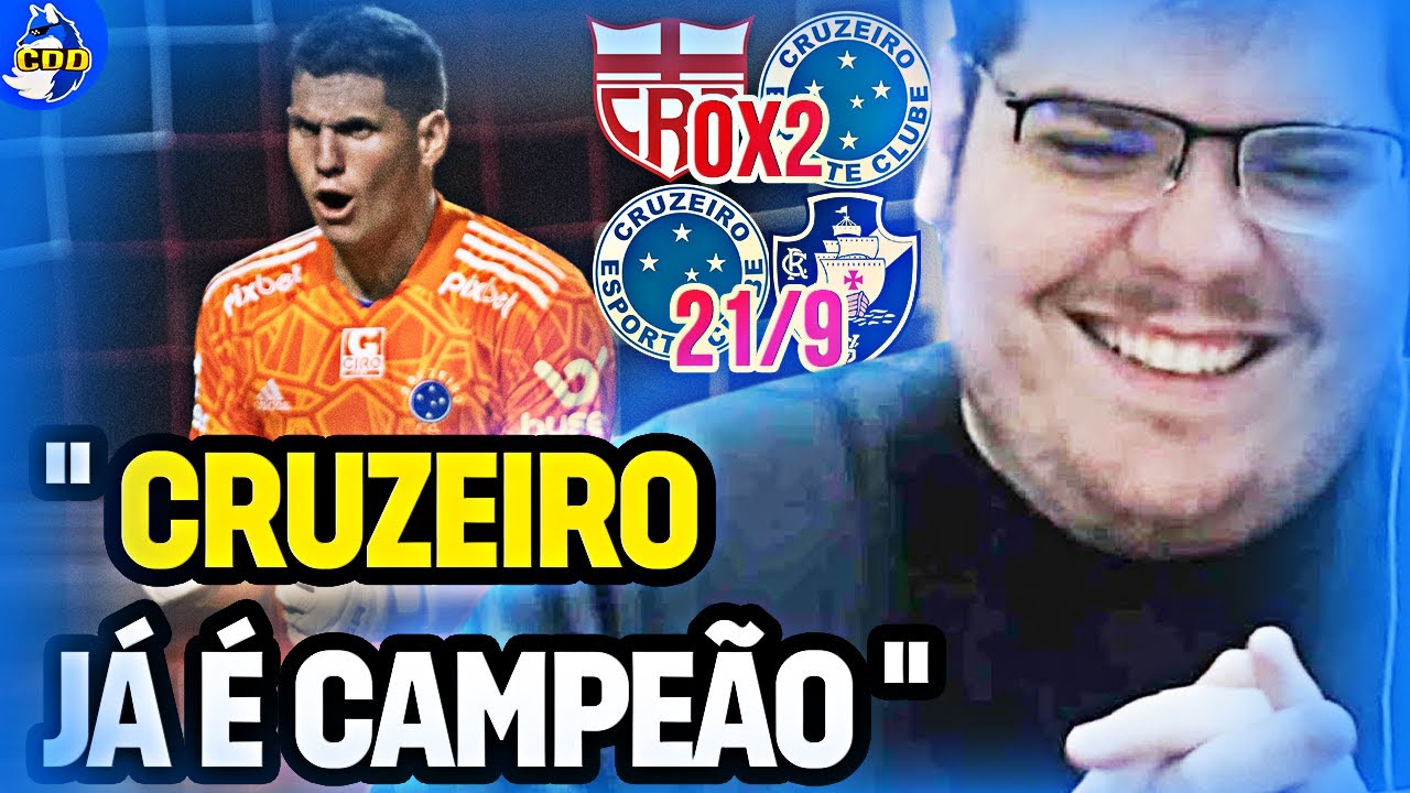 🔥🦊 CASIMIRO diz que CRUZEIRO já é CAMPEÃO, reage a CRB 0X2 CRUZEIRO, e fala do jogo do VASCO quarta