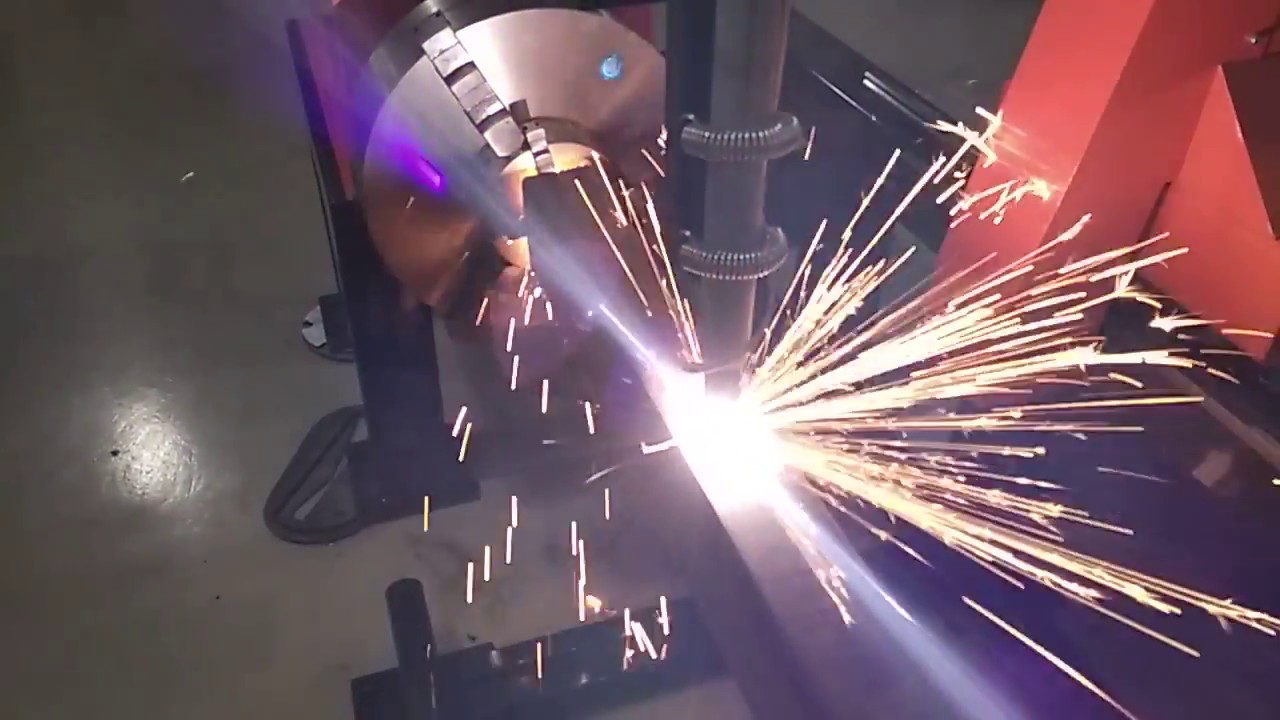 Резка профильной трубы - YouTube