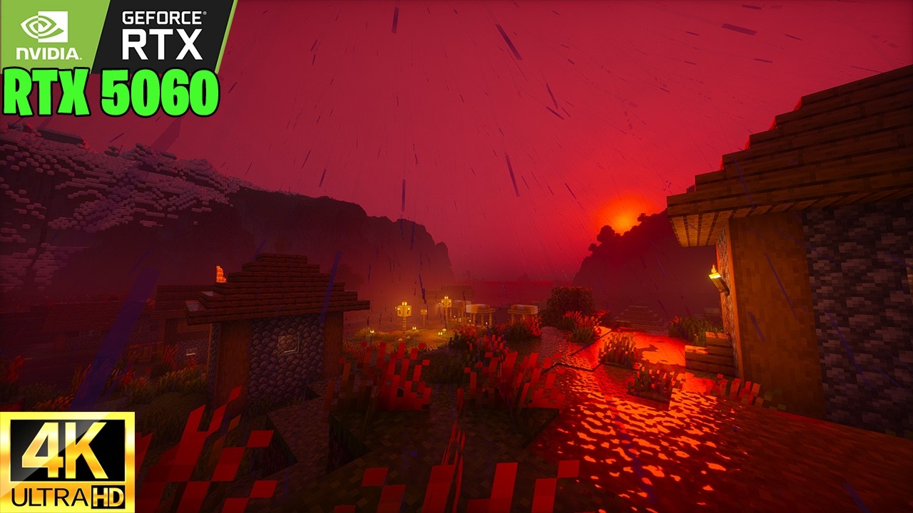 MINECRAFT 4K ULTRA PRO MAX (SHADERS) FPS TEST WITH RTX 5060 8GB - YouTube