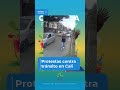 protestas en Cali contra tránsito y movilidad en la Ciudad