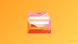 Create a Simple and Elegant Login Form Using HTML and CSS