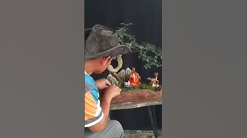 Thầy thích minh tuệ - làm tiểu cảnh hòn non bộ sân vườn đẹp