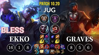 DMO bless Ekko vs Graves Jungle - KR Patch 10.20