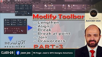 AutoCAD Modify Toolbar Tutorial for Beginners explained in Hindi | How to Modify Toolbars | Part-3