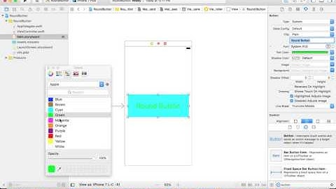 How to create round button in Xcode 8