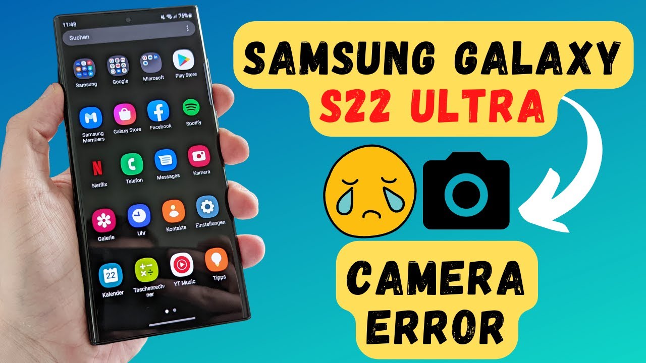 Samsung S22 Ultra Plus Camera Error Fix Youtube