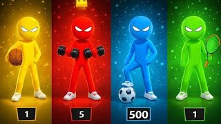 Stickman Party 🔥 Crazy Mini Games Battle | Multiplayer Chaos &amp; Funny Fails 😂 (Part 6)