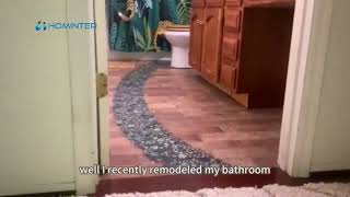 Porcelain Pebble Floor Tile Bring A River To Your Bathroom