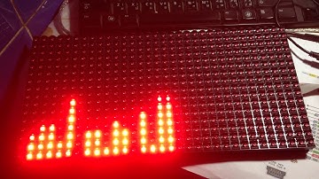 Arduino audio spectrum 32x16