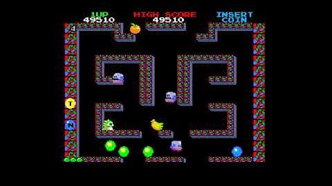 BuBBLE BOBBLE. retro gameplay. arcade