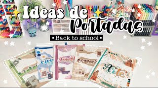 ✨Ideas de portadas para tu regreso a clases✨ Súper creativas y originales 🎨👩‍🎨🎒 screenshot 1